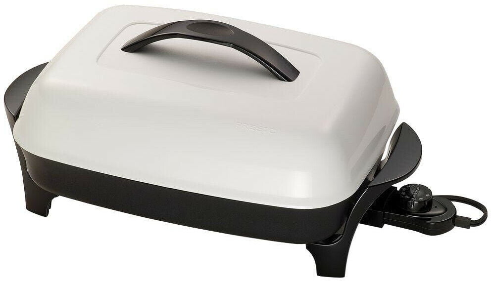 Non Stick Electric Skillet Kitchen Cooking 16 Inch Black Lid Cover