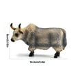 thumbnail image 4 of Cadorn Yak Animal Model Figurines, Pair Set, Realistic Toy Figures for Kids’ Play, Desk Decor, Educational Props, 4 of 9