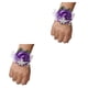 thumbnail image 3 of Ramillete de muñeca de rosa Inteprter ligero elástica cómoda N8 morado 2Conjunto, 3 of 6