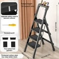 thumbnail image 2 of WZTO Step Ladders for Home Foldable Non-Slip Stool Ladder Portable Lightweight Step Ladder Space Saving Ladder for Kitchen Pantry Bathroom agreeable, 2 of 8