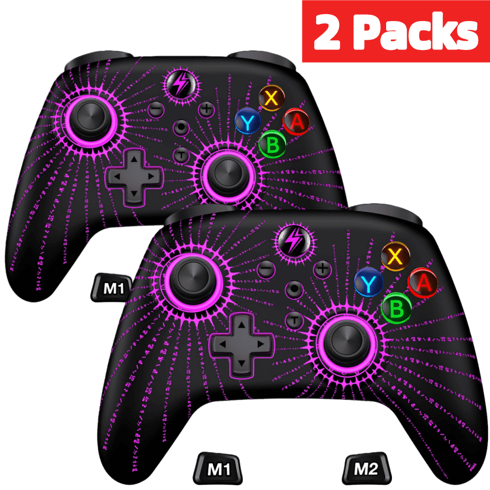 Switch 2 Controller, Wireless Switch Pro Controller for Switch/Switch 2/OLED/PC/Android/IOS, 2 Pack