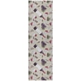 thumbnail image 2 of Addison Rugs Dream Shag Premium Machine Washable Transitional Grapes / Wine Ivory Runner Rug, 2'3" x 7'6", 2 of 8