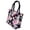 Black, variant on NUZYZ Rose Flower Printed Women Canvas Big Capacity Shopping Handbag Tote Shoulder Bag