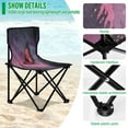 thumbnail image 4 of Folding Chair Camping Chair For Camping Picnicking Outdoor Beach and Travel An Elegant Red Butterfly, 4 of 8