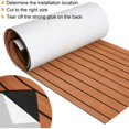thumbnail image 5 of Durable Eva Foam Decking, Non-Slip Marine Flooring With Self-Adhesive Backing For Wide Application, Faux Teak Design Adds Style To Boats, Yachts, And Rvs, Odourless, 240X90Cm,, 5 of 5