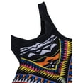 thumbnail image 5 of LELINTA Women's Vintage Printing Bikini Set Swimsuit Padded Bathing Suit High Neck Tank Top Swimwear, 5 of 9