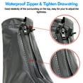 thumbnail image 4 of IC ICLOVER Waterproof Zippered Shoe Covers, Reusable Rain Boots Overshoes Protector Anti-Slip for Men Women (XXX-Large, Black), 4 of 8