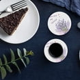 thumbnail image 6 of FMSHPON Lavender You are My Special Set of 8 Round Coaster for Drinks, Absorbent Ceramic Stone Coasters Cup Mat with Cork Base for Home Kitchen Room Coffee Table Bar Decor, 6 of 6