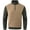 Armygreen with khaki, variant on Men's Long Sleeve 1/4 Zipper Stand up Collar Warm Jacquard Sweatshirt Black L