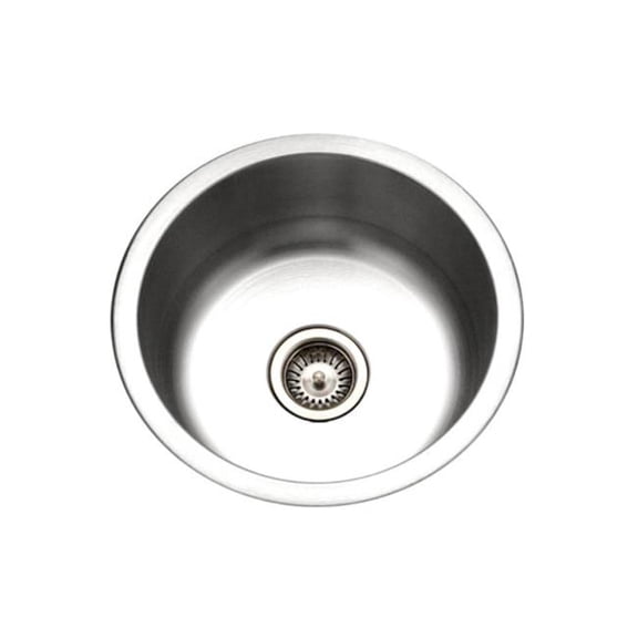 Houzer CF-1830-10 18 in. Club Undermount Round Bar & Prep Sink, Stainless Steel - Pack of 10