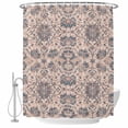 thumbnail image 2 of Boho Vintage Waterproof Fabric Shower Curtain,Southwestern Ethnic Mexican Flowers Waterproof Fabric Shower Curtain for Bathroom Curtains Bathtubs Hotel Shower Curtains with 12 Hooks Small 36x78in, 2 of 8