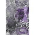 thumbnail image 2 of Addison Rugs Mayfield Washable Contemporary Watercolors Purple Rectangle Rug, 3' x 5', 2 of 6