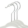 thumbnail image 2 of Casafield 100 Velvet Baby Hangers for Infant & Toddler Clothes, 11" - Ivory, 2 of 7