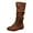 Coffee, variant on Women's Mid-Calf Boots Women's Mid-Calf Boots with Chunky Heel, Pointed Toe, Comfortable and Fashionable for Fall and Winter Wear for Women. Pink,Size 7.5