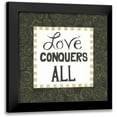 thumbnail image 1 of Shamp, Cindy 15x15 Black Modern Framed Museum Art Print Titled - Love Conquers All, 1 of 5