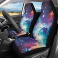 thumbnail image 2 of FOR U DESIGNS Galaxy Print Car Front Seat Cover Comfortable Car Seat Protector Wear-Resistan Auto Front Seats Only Interior Covers for Vehicle SUV Truck Sedan, Pack of 2, 2 of 7