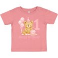 thumbnail image 3 of Inktastic Cute Teddy Bear 1st Birthday Party Boys or Girls Baby T-Shirt, 3 of 5