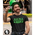 thumbnail image 2 of BROOKLYN VERTICAL St Patrick's Day Clover Lucky Charm Shenanigans Funny Short Sleeve Crew Neck T-Shirt| for Men and Women, 2 of 3