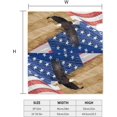 thumbnail image 4 of American Flag Flying Bald Eagle Mailbox Covers Magnetic Waterproof Mail Cover Letter Post Box Wraps for Home Garden Yard Decor, 21x18 in, 4 of 6