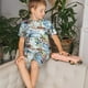 thumbnail image 4 of Balery Watercolor Sailboat Conjunto de Pijama Infantil de Manga Corta con Estampado – Ropa de Dormir de Algodón Suave-XX-Large, 4 of 6