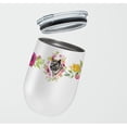 thumbnail image 2 of Carolines Treasures CK4113TBL12 Akita Pink Flowers Stainless Steel 12 oz Stemless Wine Glass 12 oz multicolor, 2 of 4