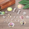thumbnail image 5 of Uxcell Transparent Glass Cabochons, 60Pcs 25x25mm Heart Shaped Glass Dome Tiles, 5 of 5