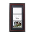thumbnail image 2 of CreativePF 3 Opening Mahogany Picture Frame with Glass to Hold 5 by 7 inch Photographs Including 10x20-inch Black Mat Collage, 2 of 6