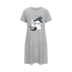 thumbnail image 5 of Camisón corto de talla grande para mujer, camisón de manga corta con estampado de pecho a la moda, camisón para mujer, 5 of 5