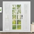 thumbnail image 1 of Rose Home Fashion Rhf Cortinas De Gasa Para Puerta Francesa, Juego De 2 Paneles, Cortinas Laterales Para Puerta De Entrada, Paneles Transparentes De 30 W Por 72 L, Cortinas De Puerta De Vidrio Transpa, 1 of 7
