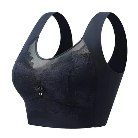8QIDA Lingerie Sets for Women Sexy Crotchless Sexy Women s Sexy Thin Cup Wrapped up Bra Adjustable Steel Ring Bra b-Black XXXL