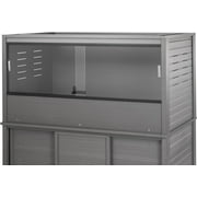 ZenZone ECOFLEX 48" Large Mojave Reptile Habitat Enclosure Lounge in Grey