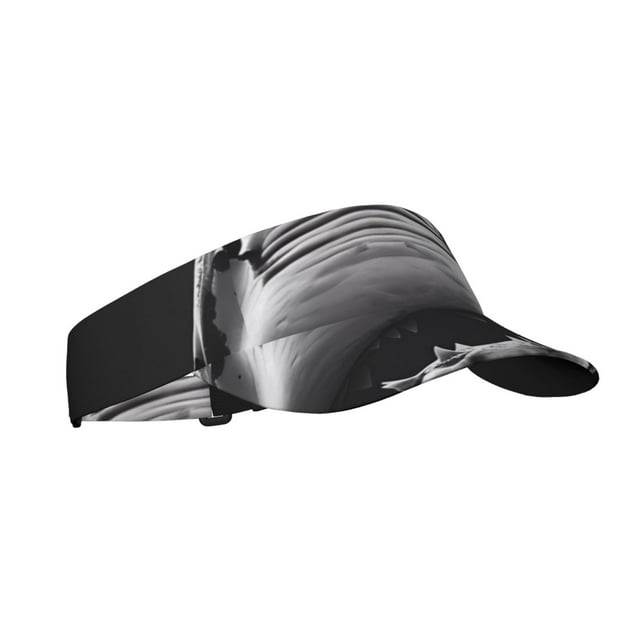 Balery Black And White Shark Gorra deportiva con visera ajustable para mujer y hombre (talla única)