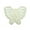 Altotux_UB22332_Ivory, variant on Altotux 2"x1.5" Ivory Pink White Embroidered Sheer Organza Butterfly SewOn Motif (Pink)