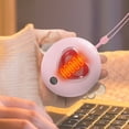 thumbnail image 4 of Djunllk Hand Warmers Rechargeable - Valentines Gift Heart Shaped Portable Electric Hand Warmers, USB Charging, 4 of 5