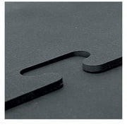 Gym Floor Edge Mat by RB Rubber Products - Mega-Lock, Black