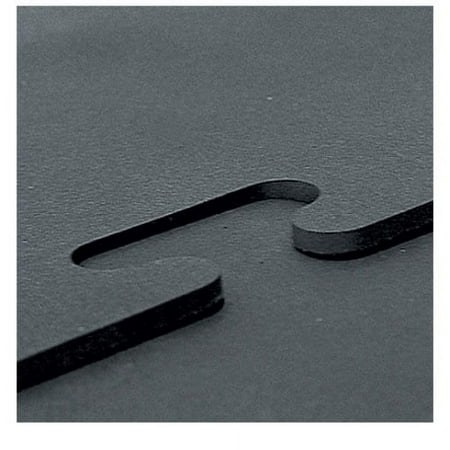 Gym Floor Edge Mat by RB Rubber Products - Mega-Lock, Black