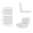 thumbnail image 3 of Covers&All Outdoor 5" Seat / Back Cushion with Highly Durable Olefin Fabric (25”W x 25½”L x 5”Th) (Tween Navy), 3 of 7