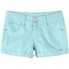 Vanilla Star Big Girls Solid Denim Shorts 5 Aruba blue