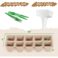 200 Cells Seed Starter Tray, 20 Pcs Biodegradable Plant Starter Peat ...