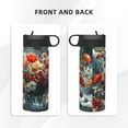 thumbnail image 3 of Pofeuu Vibrant Bouquet Waterfall Print 18oz Sports Insulated Kettle, Sports Bottle Water Bottles For Men Women For Gym Hiking Camping Running Mountain Bike Outdoor Sports, 3 of 8
