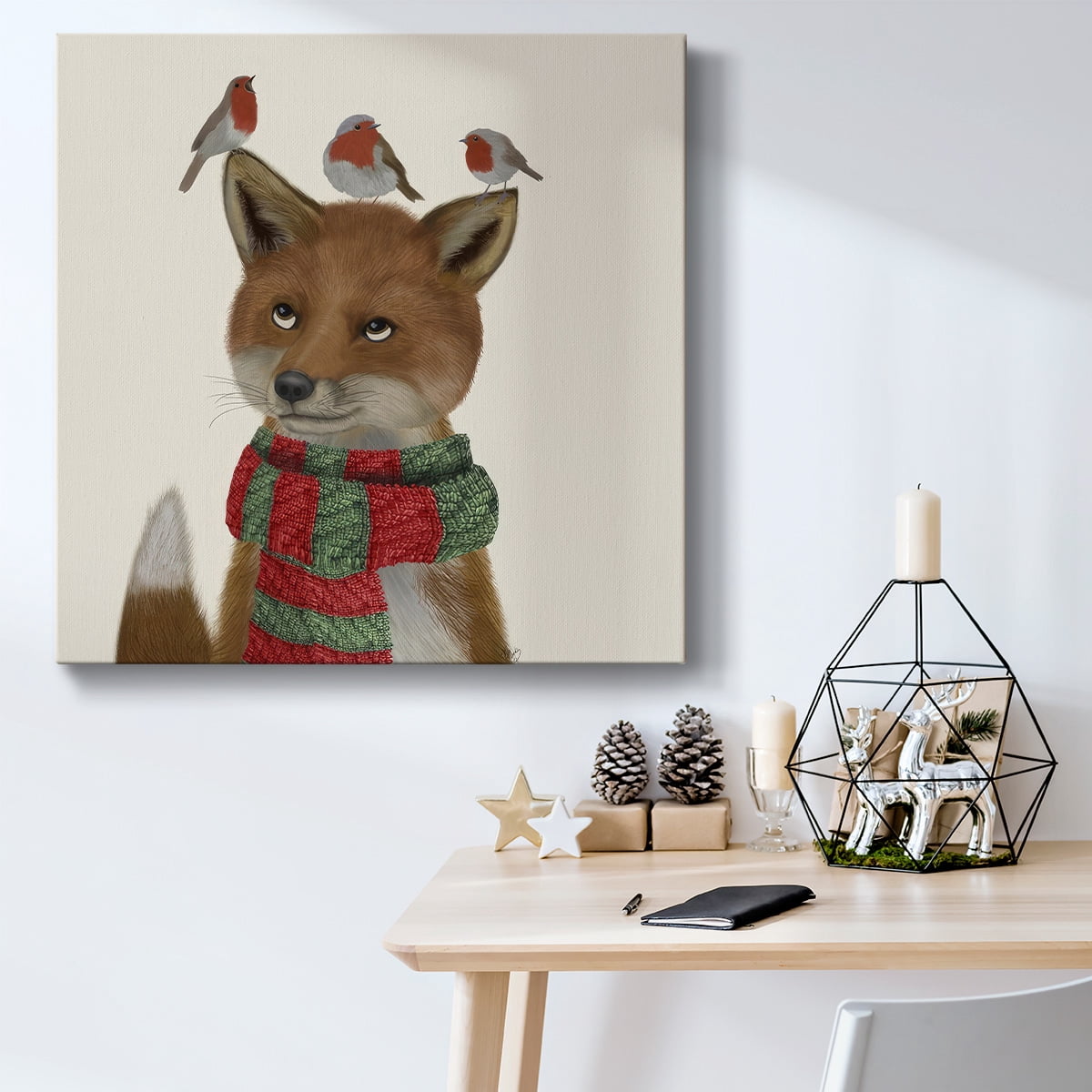Fox and Robins- Gallery Wrapped Canvas