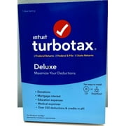 Intuit TurboTax Deluxe Federal Returns, Federal E-File and State Returns 2019 for Windows