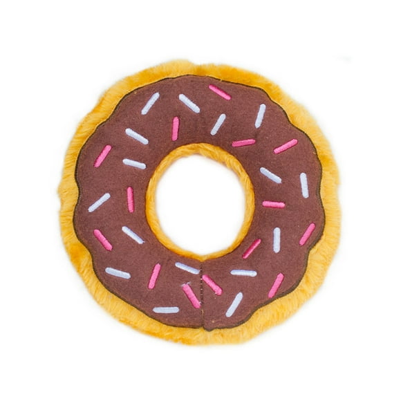 ZippyPaws Plush Dog Toy Donutz – Chocolate