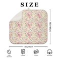 thumbnail image 4 of Pioneer Flower Floral Print Pattern Kitchen Dish Drying Mat 1 Pack, Ultra Absorbent Microfiber Drainer Mat, 16"x18", 4 of 6
