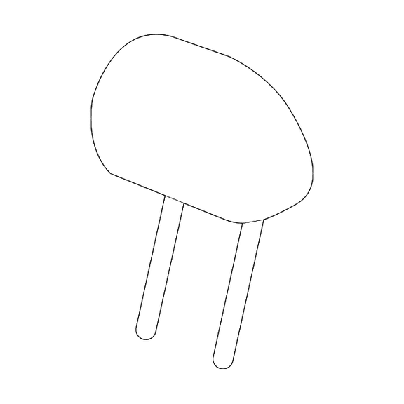 Genuine OEM GM Part # 39149438 Headrest