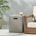 thumbnail image 2 of MODERNLUXE Support de Réservoir Extérieur, Table Carrée pour Couvercle de Réservoir avec Poignées Latérales, Table d'Appoint Extérieure, Gris Pâle, 2 of 7