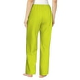 thumbnail image 3 of Xecao Yellow Women's Straight Lounge Pajama Pants: The Epitome of Relaxed Sleepwear, 3 of 9