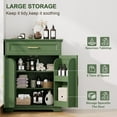 thumbnail image 5 of Kitchen Storage, Modern Floor-Standing Sideboard, Freestanding Cabinet Suitable for Living Room or Hallway, Green, 5 of 7