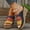 Black, variant on WIZUTIZ Wedge Sandals for Women Sandals Women Athletic Comfort Elastic Beach Sandals Pull-On Round Toe Summer Shoes Low Heel (1"-2") Medium Color Block Sandals for Lady Anniversary Boxing Day