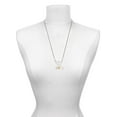 thumbnail image 3 of Delight Jewelry Goldtone Crystal Heart Silvertone Dream Big Pendant Necklace, 25", 3 of 4